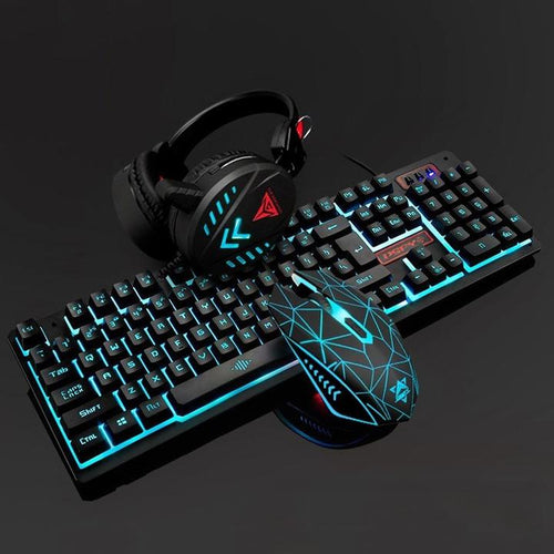 Illuminated Keyboard Home Gaming Set