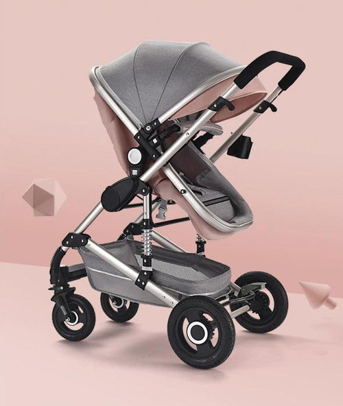 Premium Quality 3-in-1 Cozy Stroller In Brown, Grey, Red, Pink or Blue
