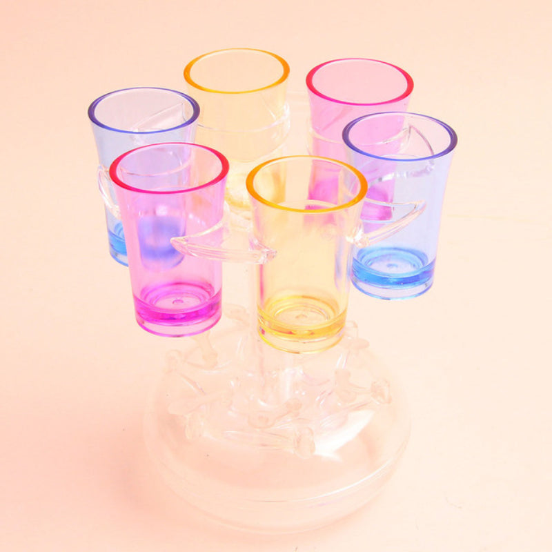 6 Shot Glass Dispenser And Holder