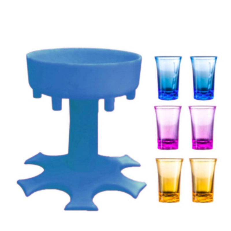 6 Shot Glass Dispenser And Holder